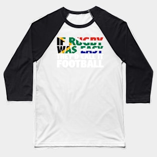 South African Rugby Joke With Flag Colors Baseball T-Shirt